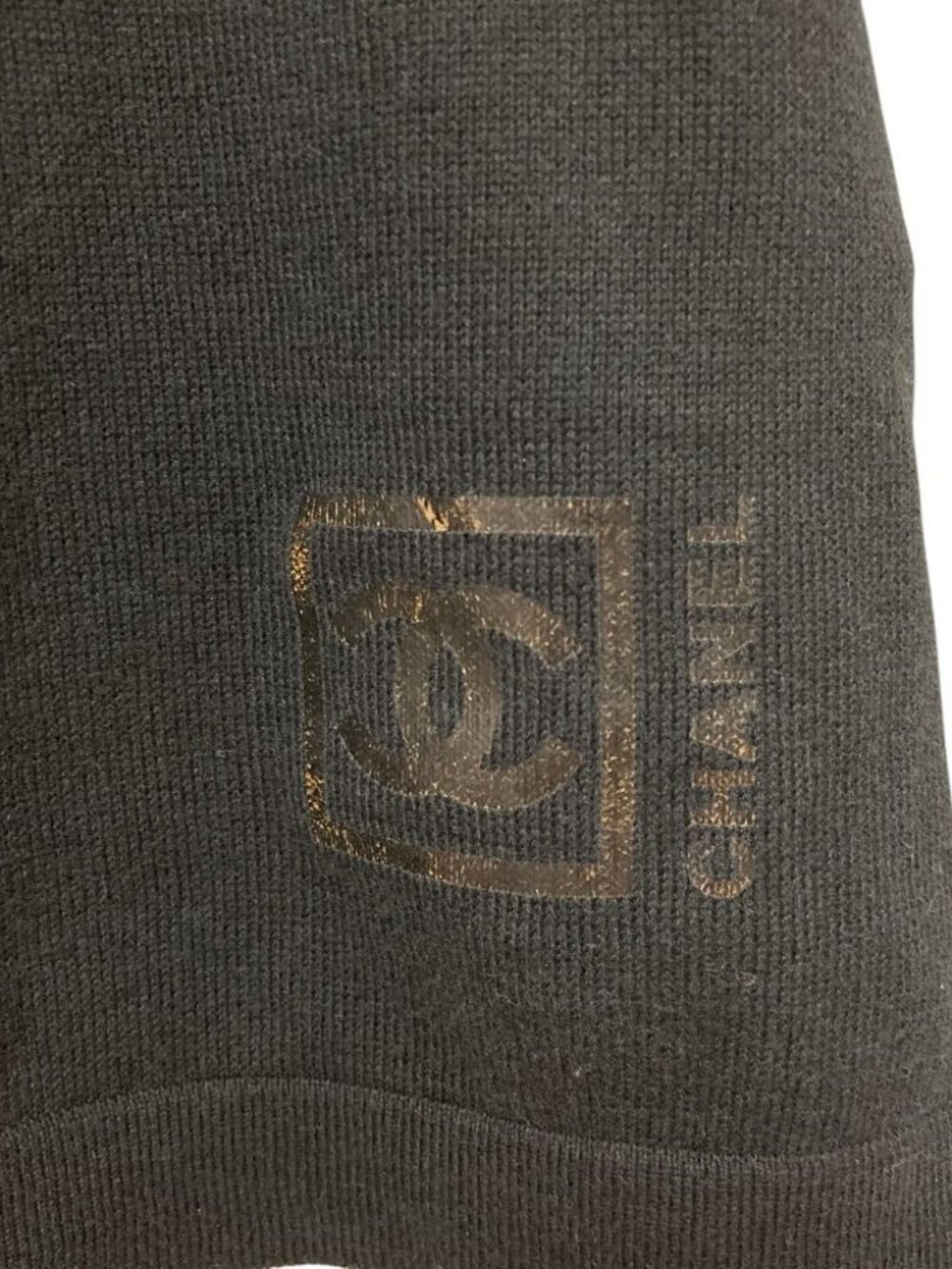 Chanel Sports Line CC Logo Knit Sweater 38 Black - Picture 4 of 9